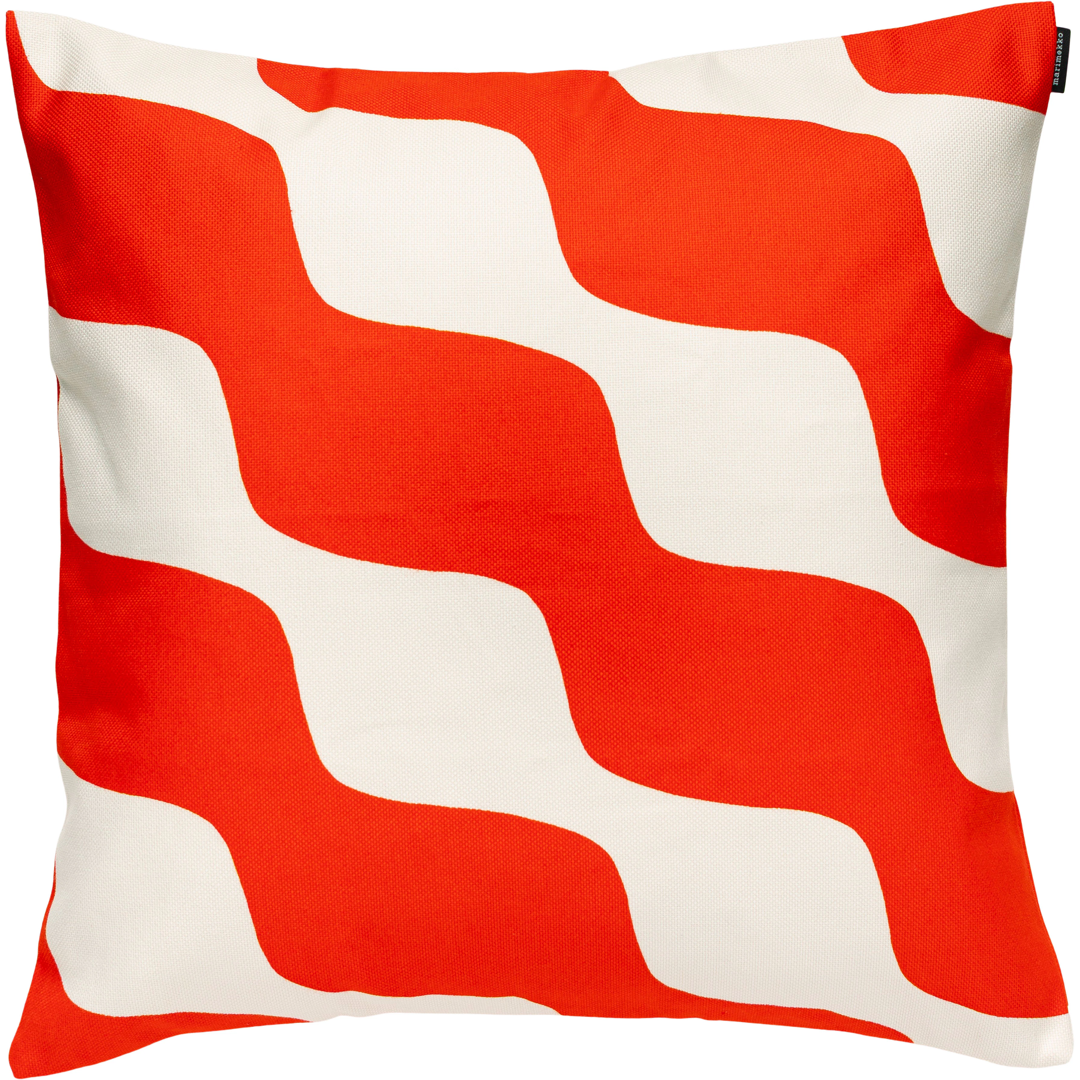 Marimekko Taifuuni Kuddfodral 50x50 Cm / Orange Red - Prydnadskuddar & Fodral Bomull Off-White