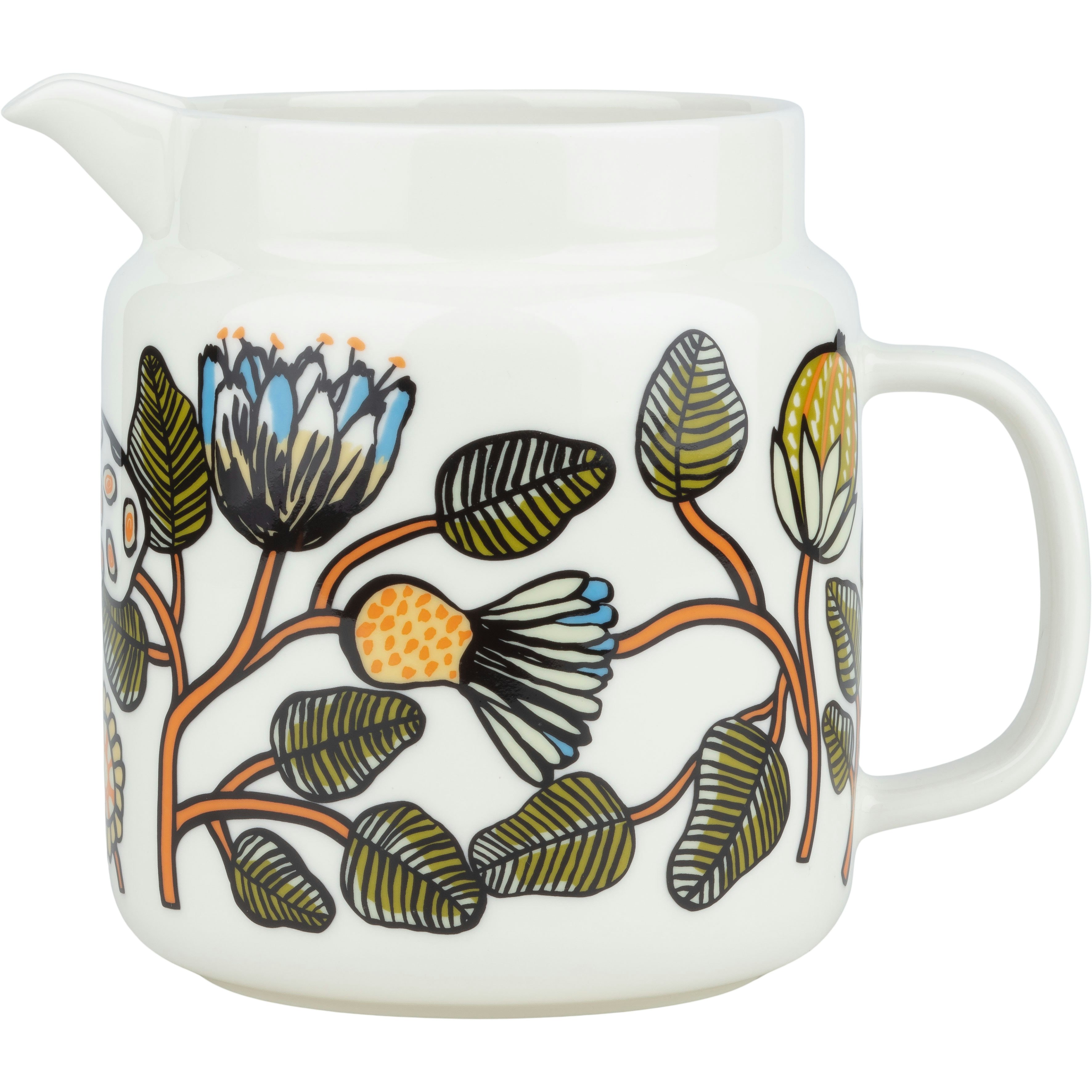 Marimekko Tiara Kanna 1,25 l - Vattenkaraffer & Vattenkannor Stengods Vit