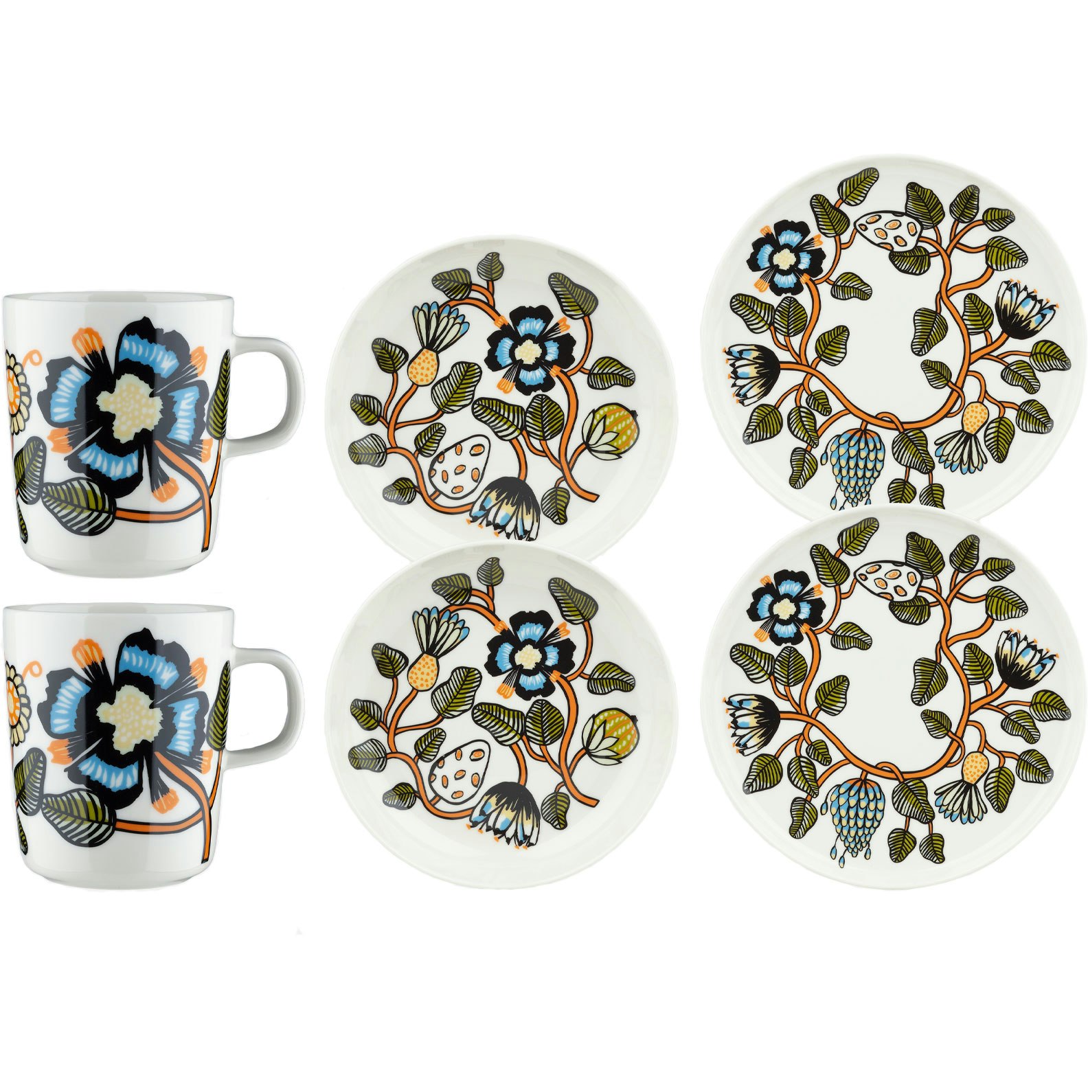 Marimekko Tiara Middagsset 6-pack - Serviser & Startset Stengods Vit