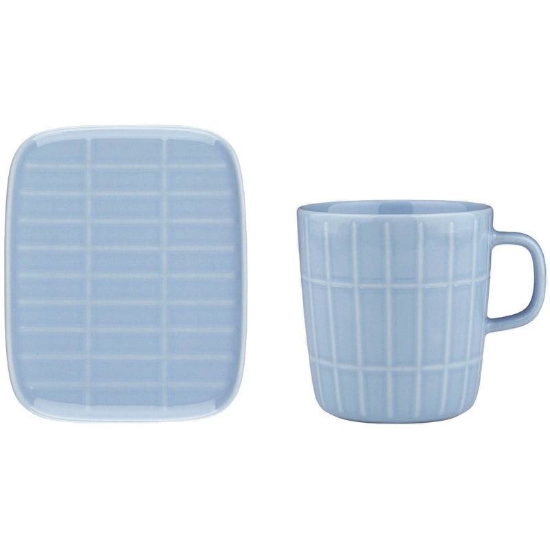 Tiiliskivi Mugg 40 cl + Tallrik 12x15 cm