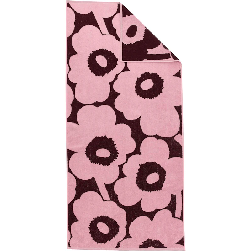 Unikko Badhandduk, Plommon / Rosa