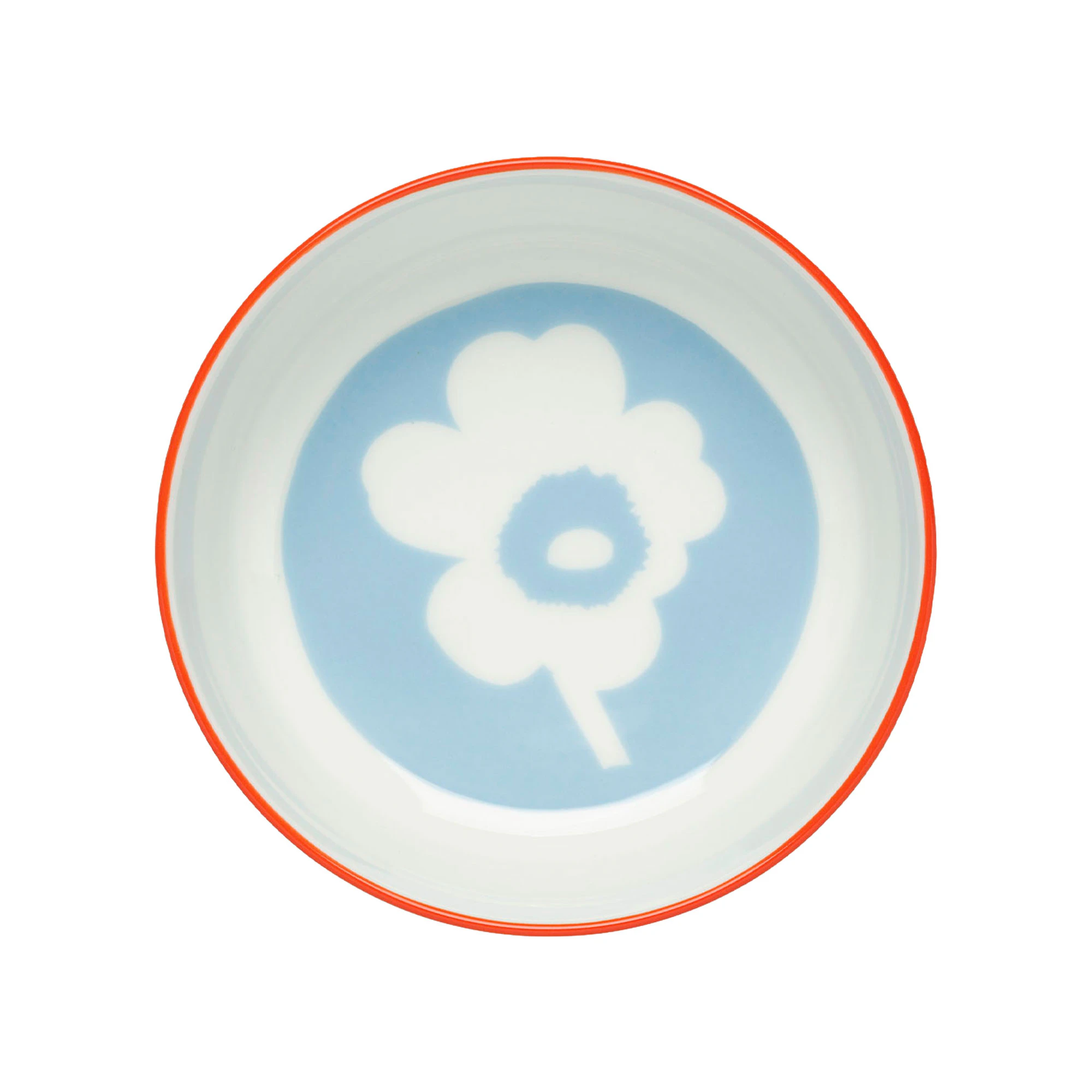 Marimekko Unikko Sk&aring;l 40 Cl - Djupa tallrikar Stengods All White