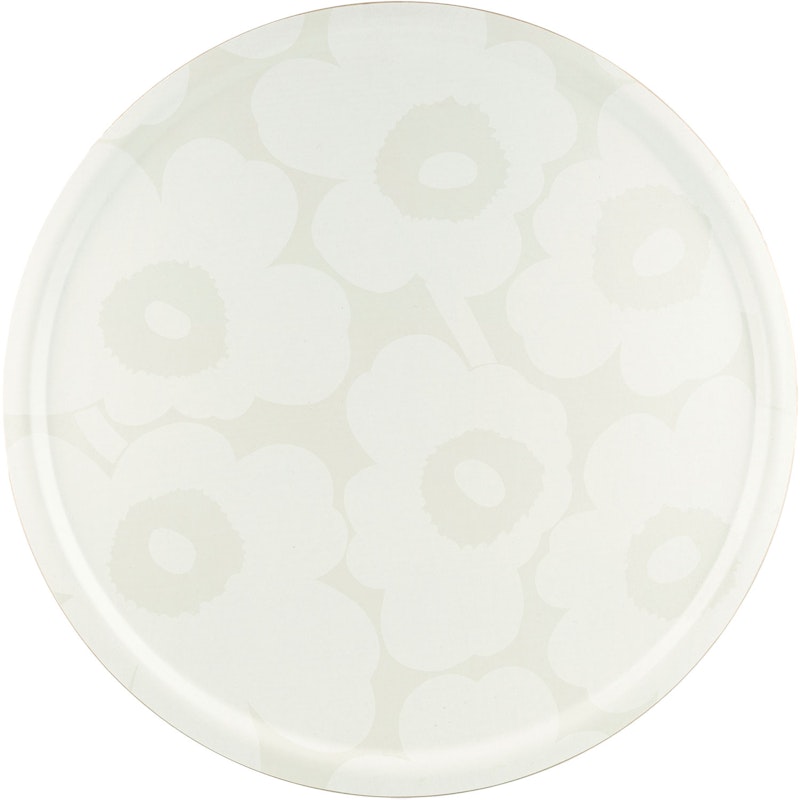 Unikko Bricka Ø65 cm, Vit