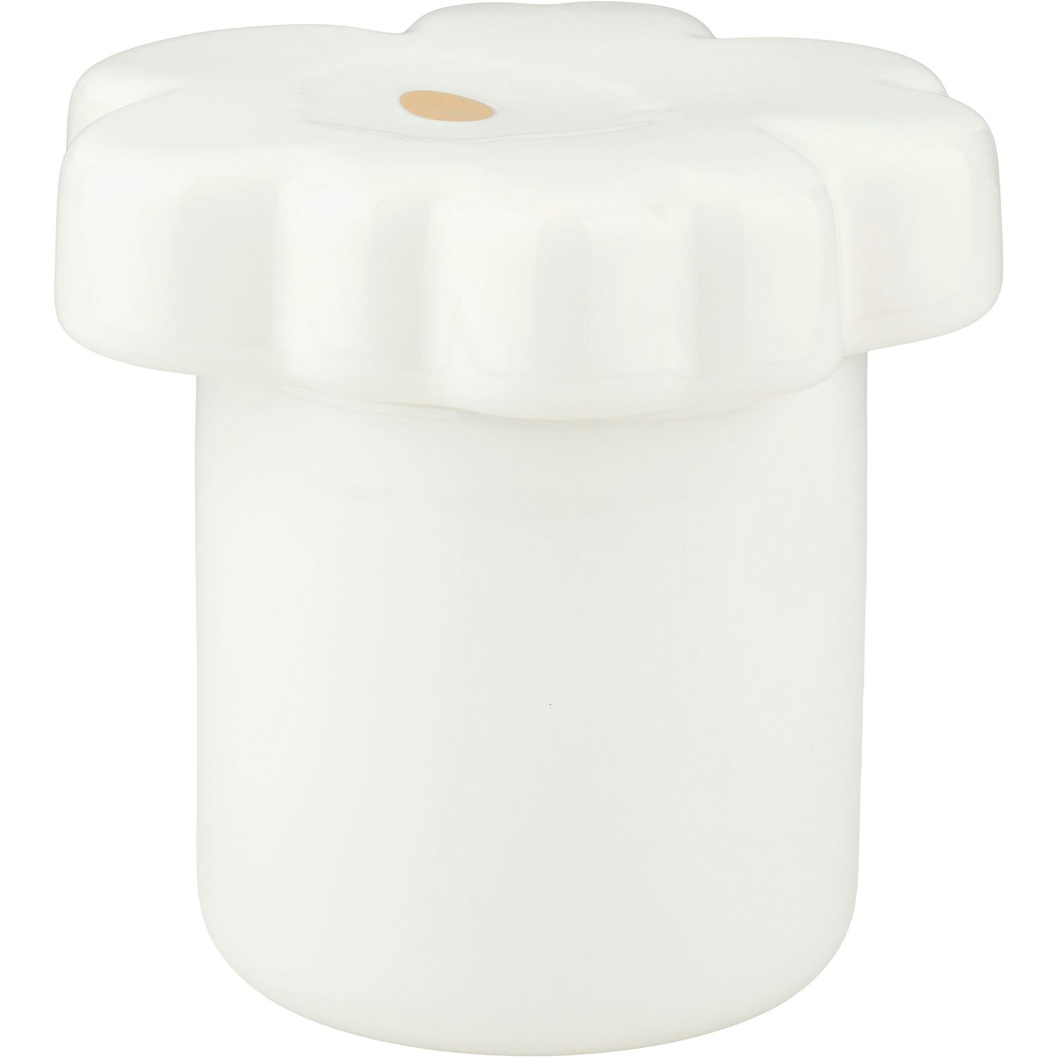 Marimekko Unikko Collectible Burk 6,5x15,5 Cm / Guld - F&ouml;rvaringsburkar & lock Stengods Vit