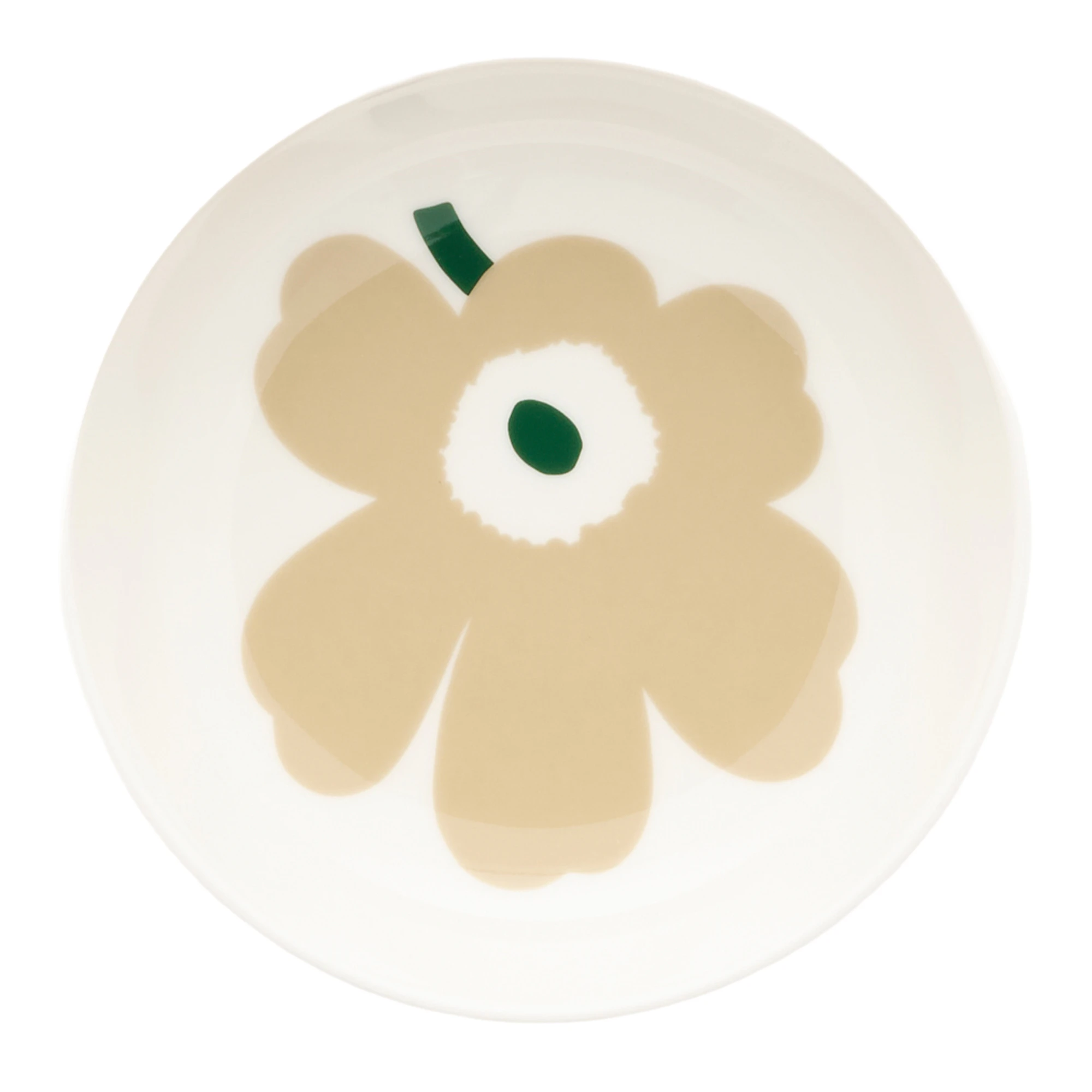 Marimekko Unikko Djup Tallrik 13 Cm Light Sand - Serveringsskålar Stengods Vit