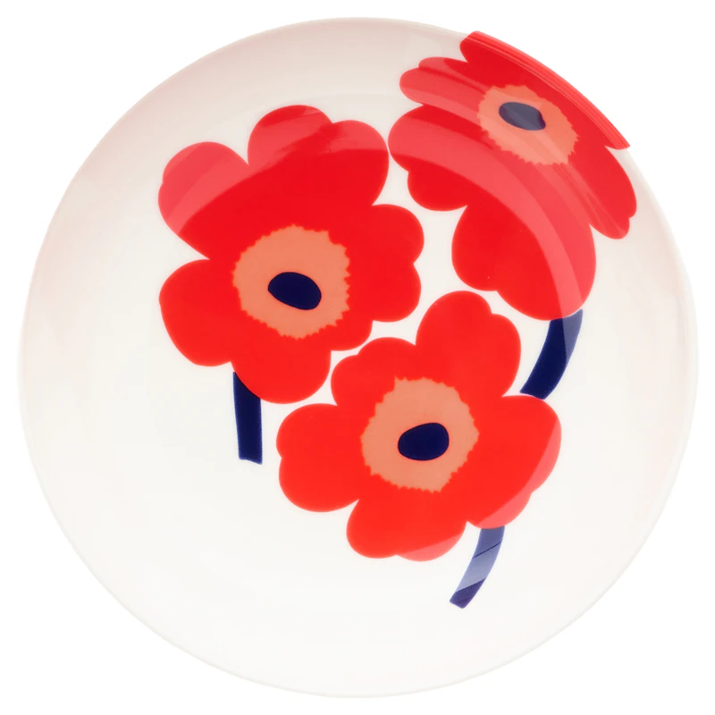 Unikko Djup Tallrik 16 cm, Röd