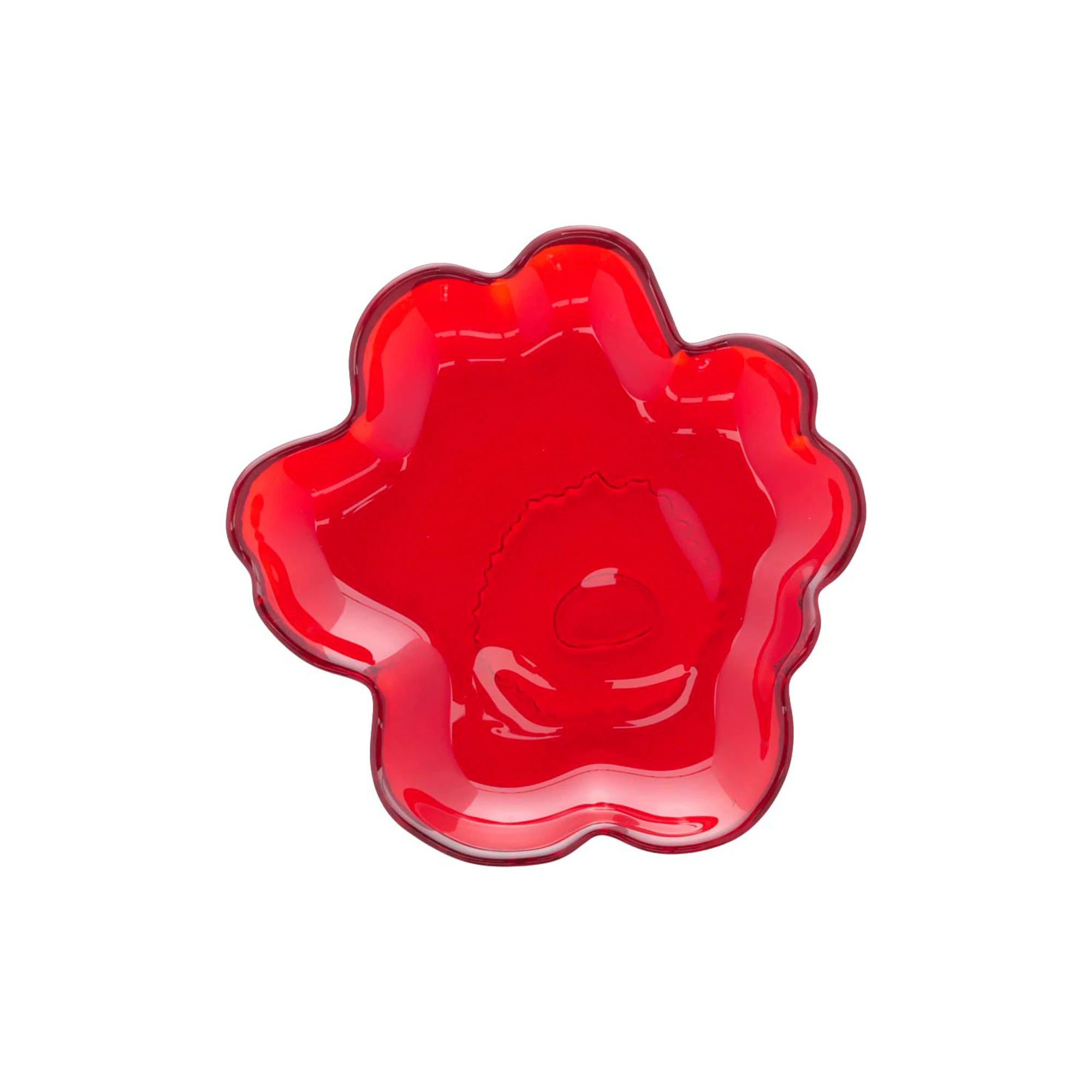 Marimekko Unikko Tallrik 13 Cm - Assietter Glas R&ouml;d