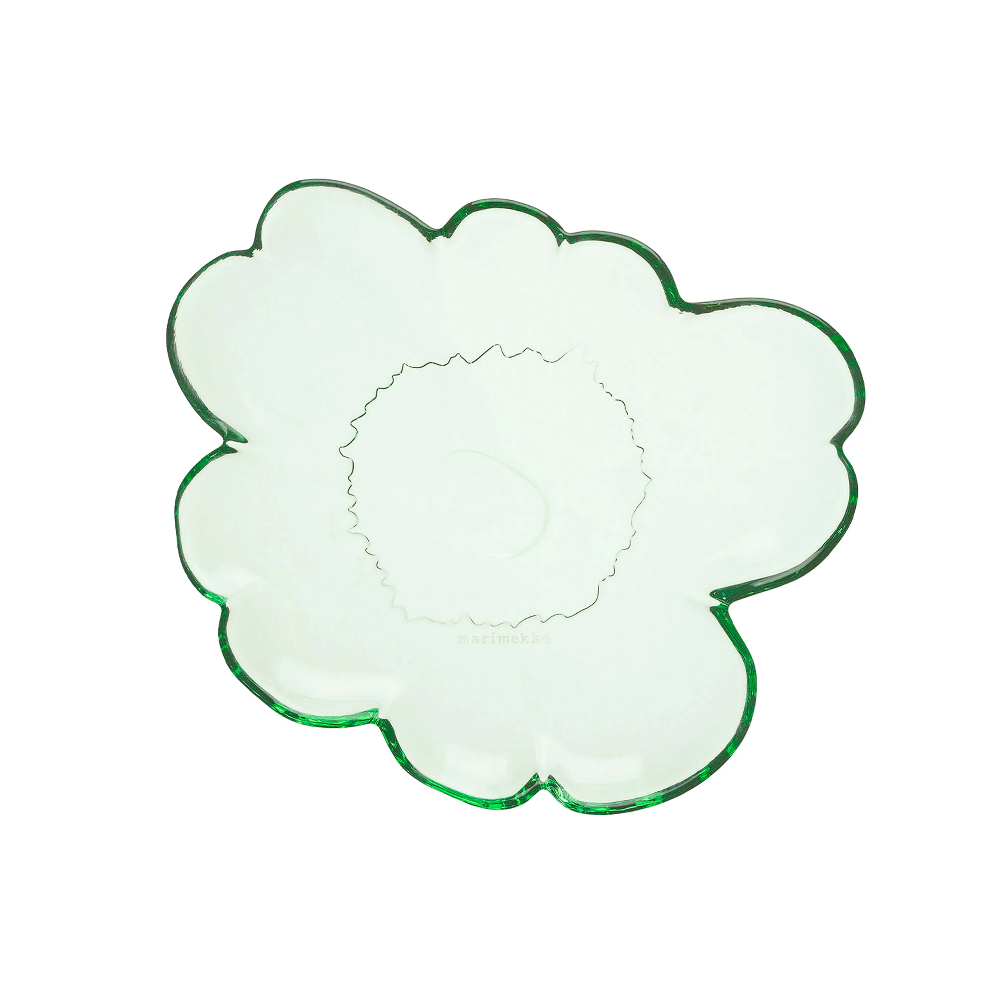Marimekko Unikko Tallrik 20 Cm - Assietter Glas Gr&ouml;n
