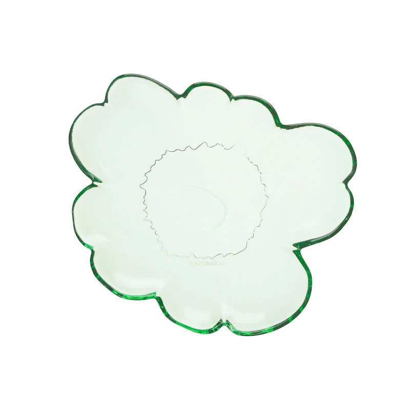 Unikko Tallrik 20 cm, Glas, Grön