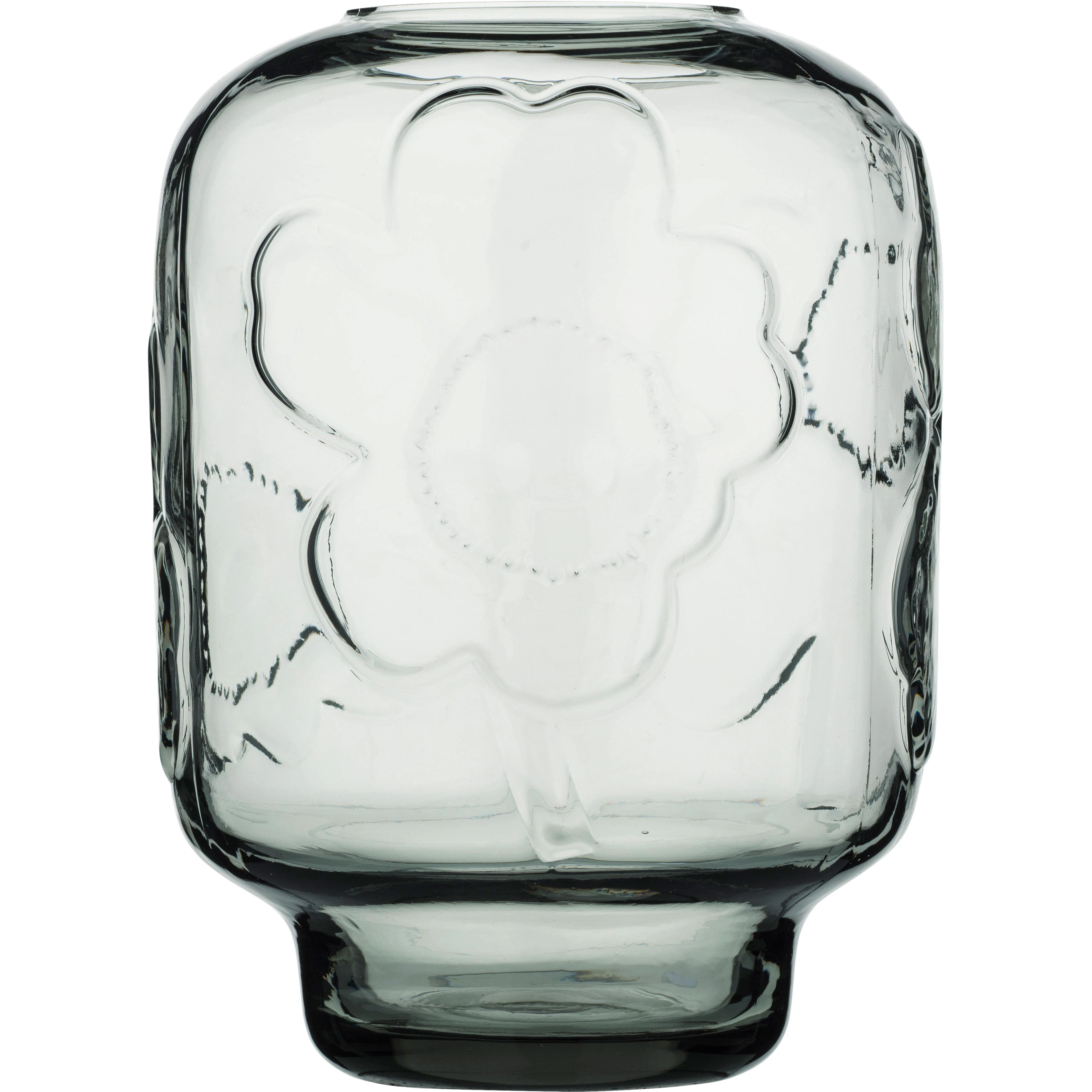Marimekko Unikko vas 18 Cm - Vaser Glas Misty Grey