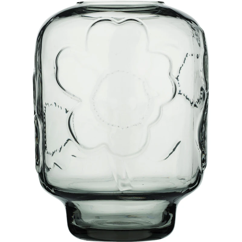 Unikko Glasvas 18 cm, Misty Grey