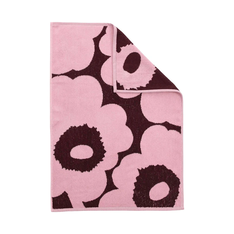 Unikko Handduk, Plommon / Rosa