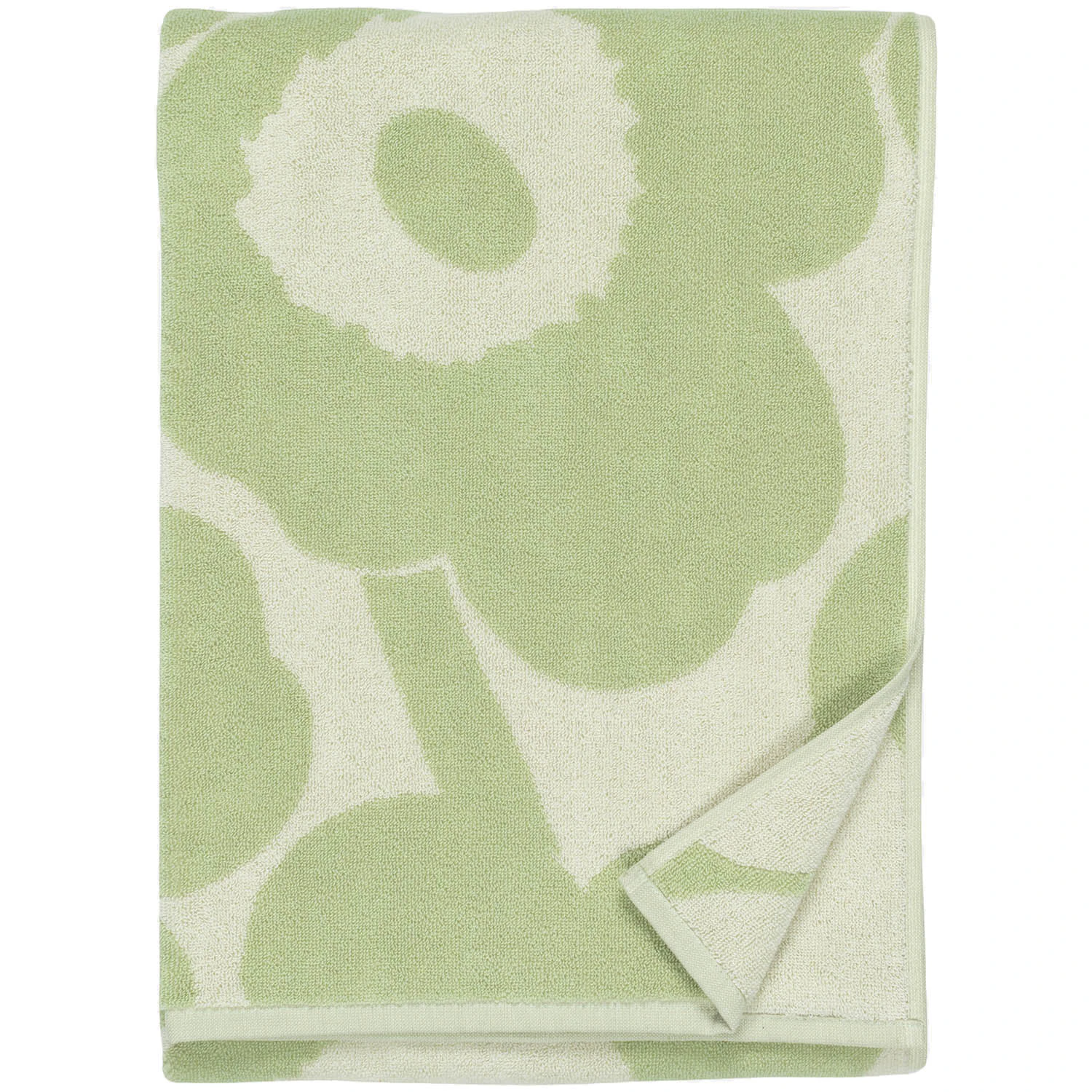 Marimekko Unikko Handduk 70x150 Cm Sage - Handdukar & Badlakan Bomull Off-White