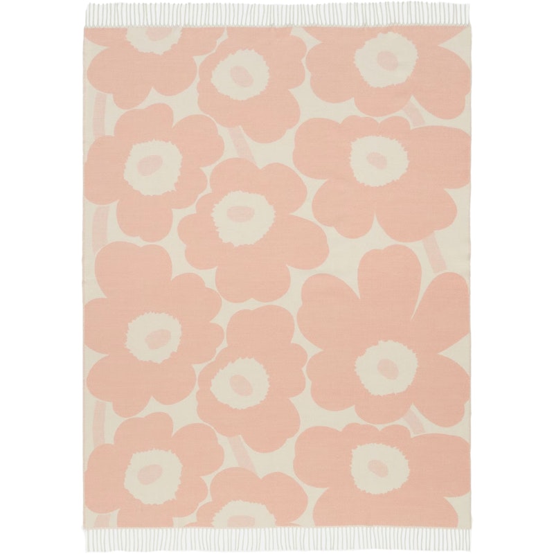 Unikko Jacquard Filt 130x180 cm Rosa