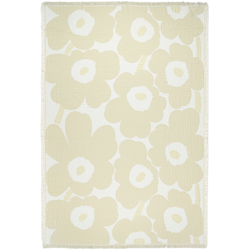 Unikko Jacquard Filt 150x220 cm, Off-white / Vit