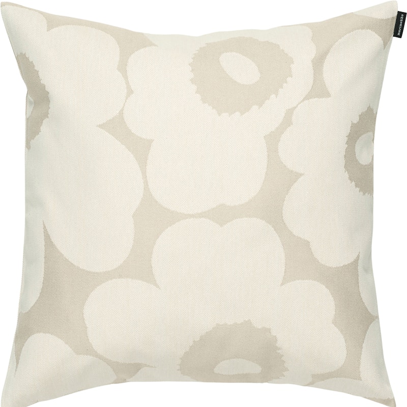 Unikko Jacquard Kuddfodral 50x50 cm, Vit / Off-white