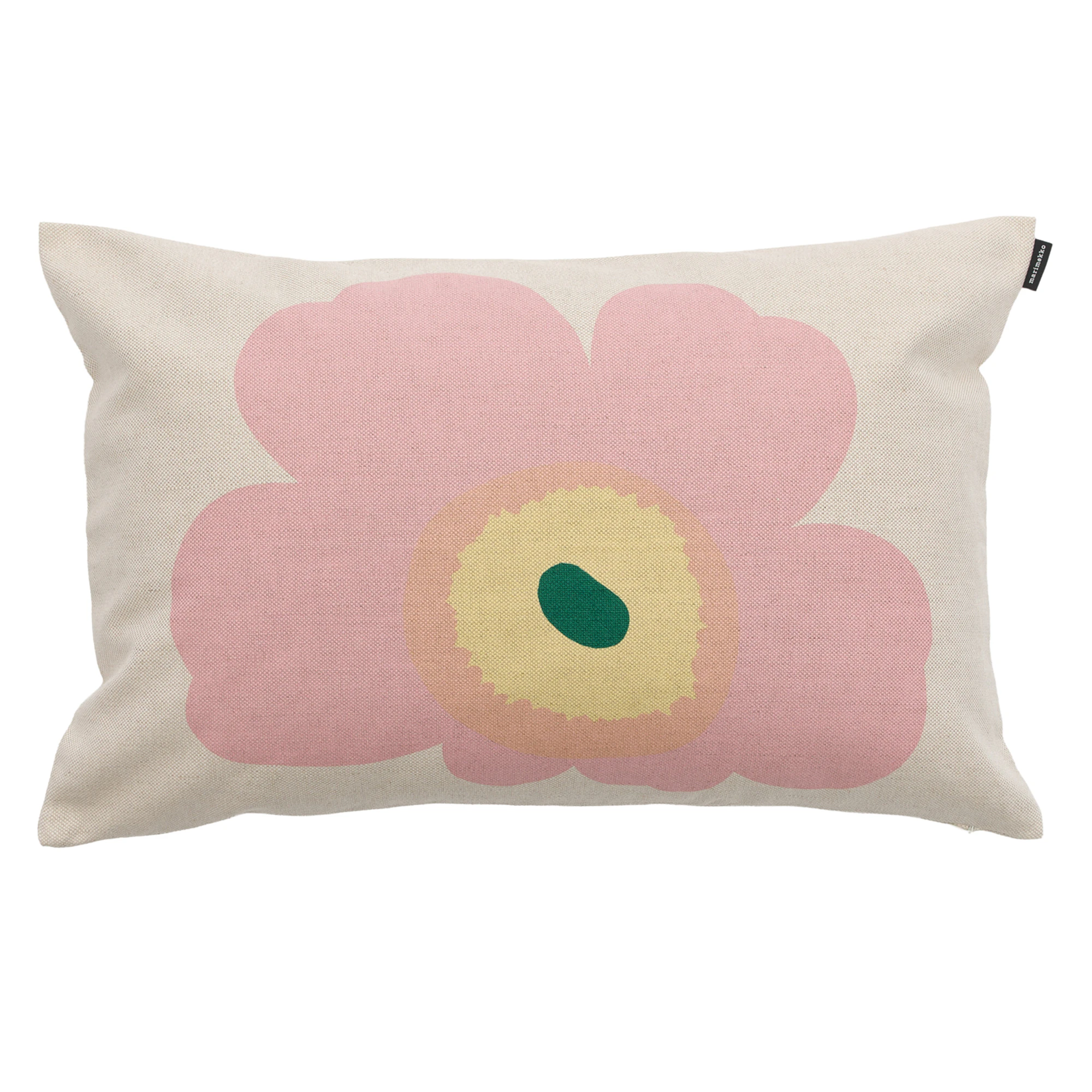 Marimekko Unikko Kuddfodral 40x60 Cm / Kastanj / Ljusgul - Prydnadskuddar & Fodral Bomull Rosa