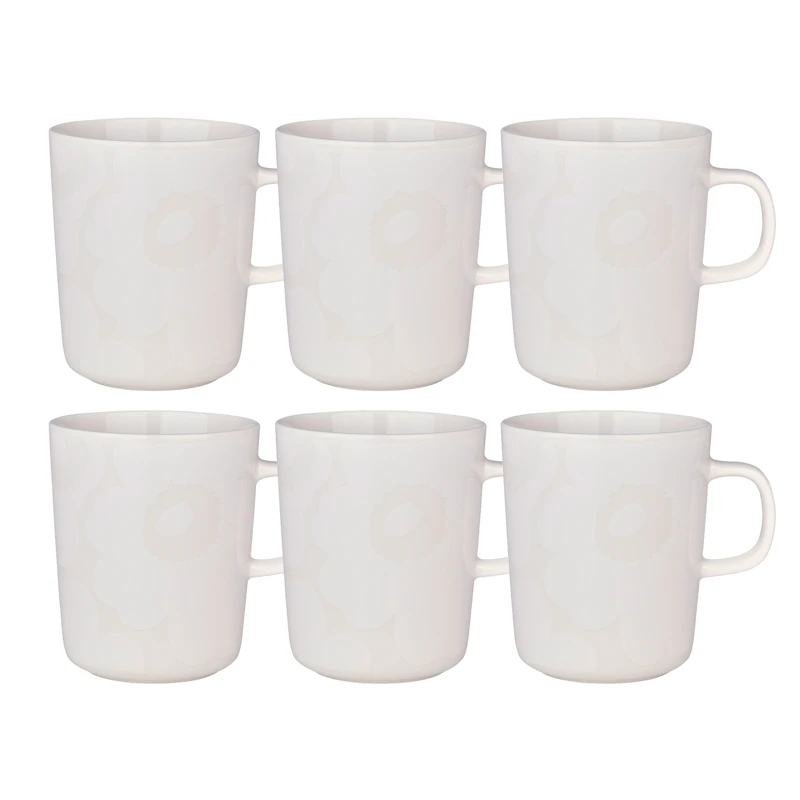 Oiva / Unikko Mugg 25 cl 6-pack, Vit