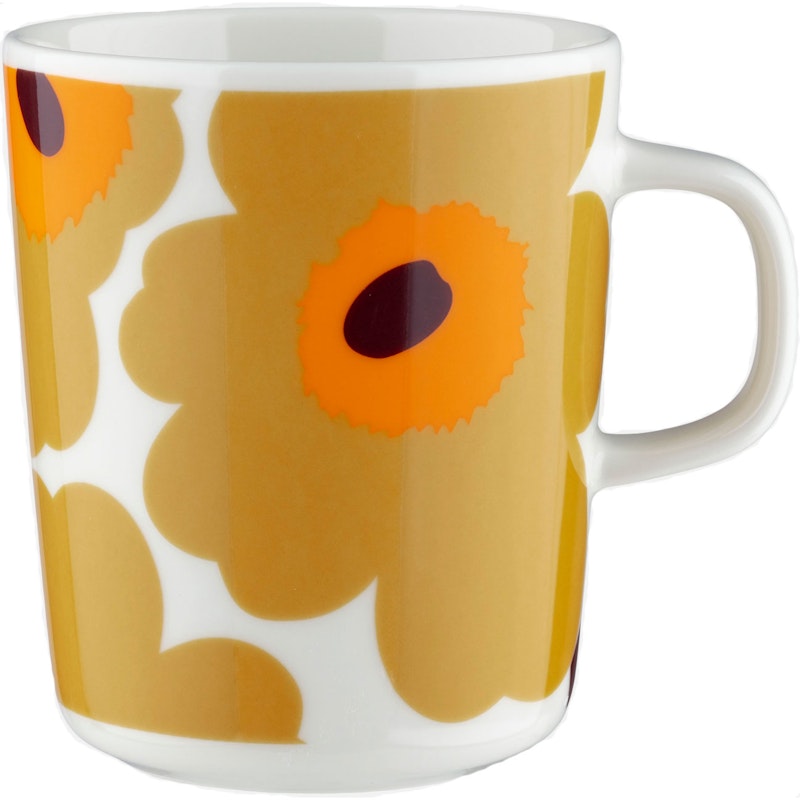 Oiva/Unikko Mugg 25 cl, Vit / Caramel