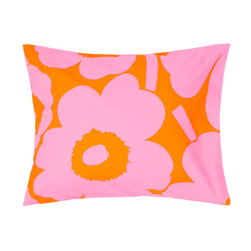 Unikko Örngott 50x60 cm, Rosa / Orange