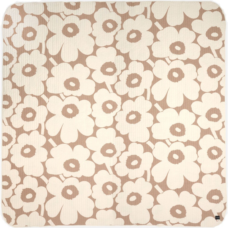 Unikko Överkast 260x260 cm, Off-white/Linen