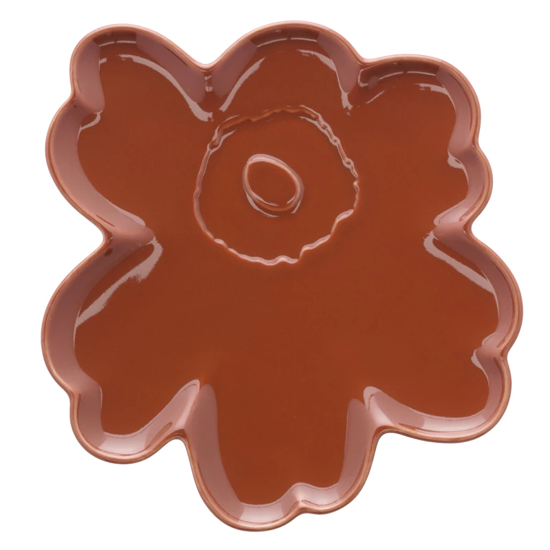 Unikko Shape Tallrik 20 cm, Kastanj
