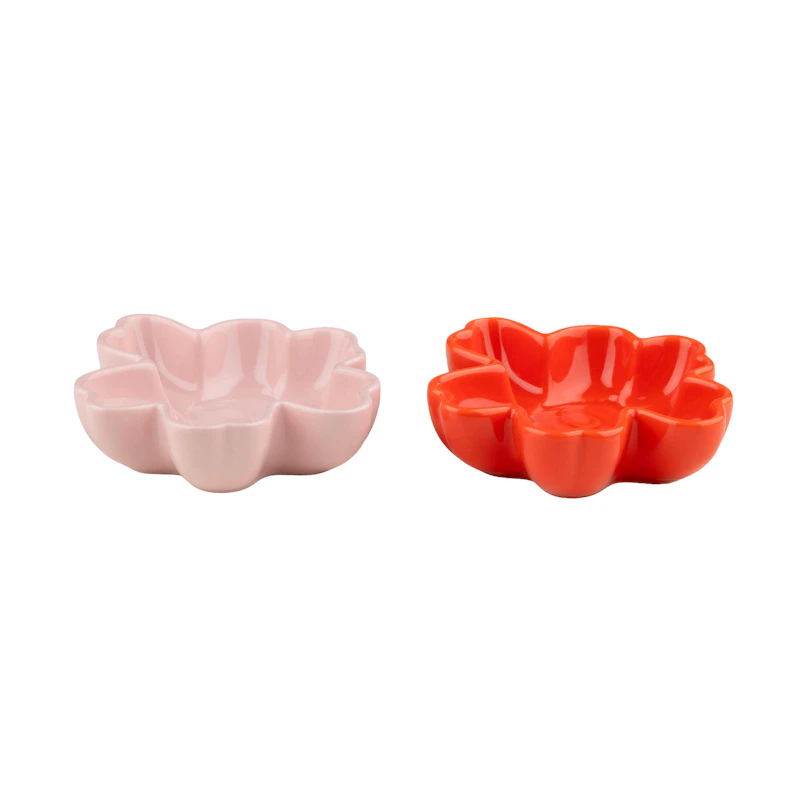 Unikko Skål 11 cm 2-pack, Rosa / Orange Red