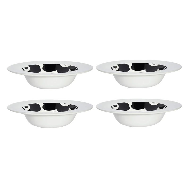 Oiva / Unikko Djup Tallrik 20 cm 4-pack