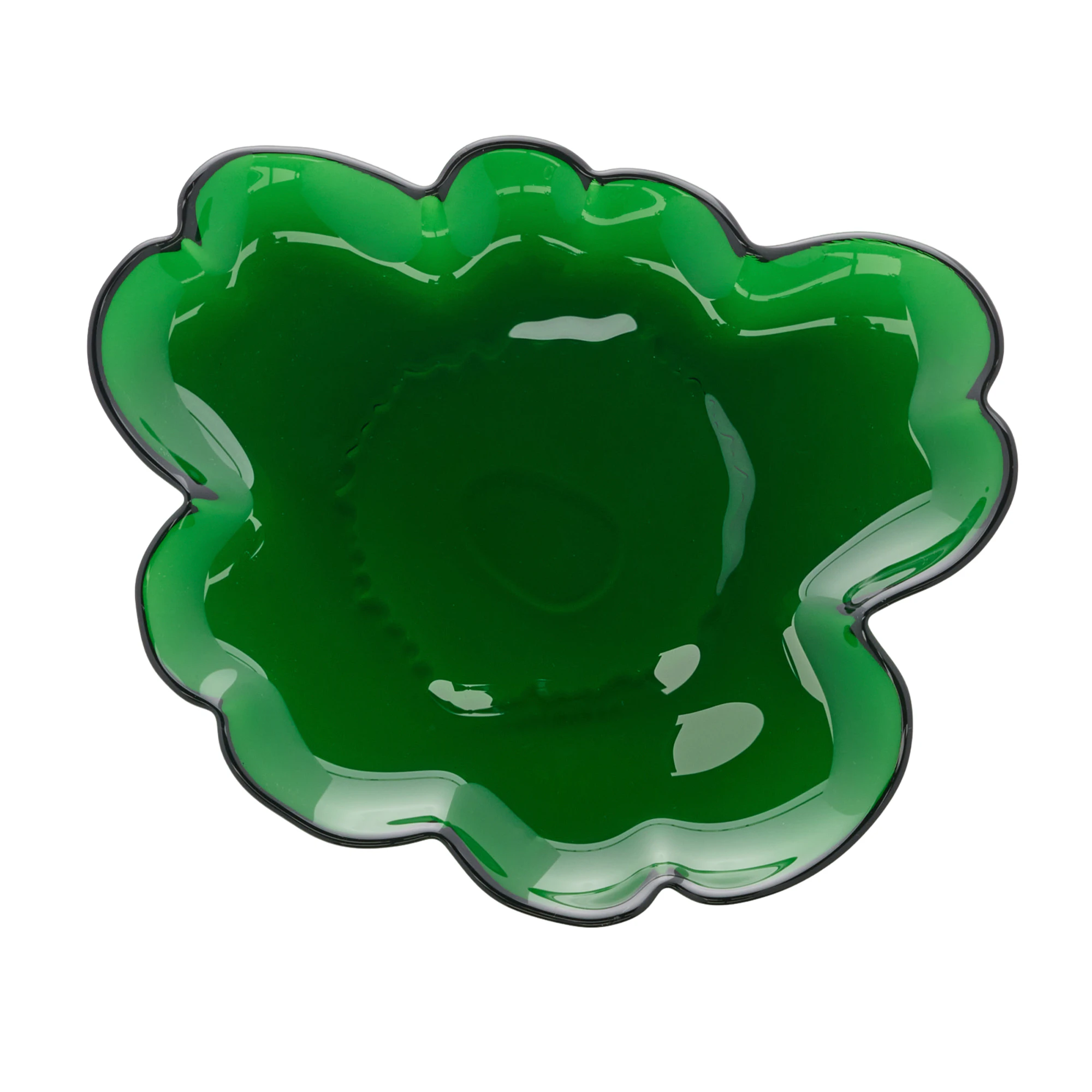 Marimekko Unikko Tallrik 20 Cm - Glas Gr&ouml;n