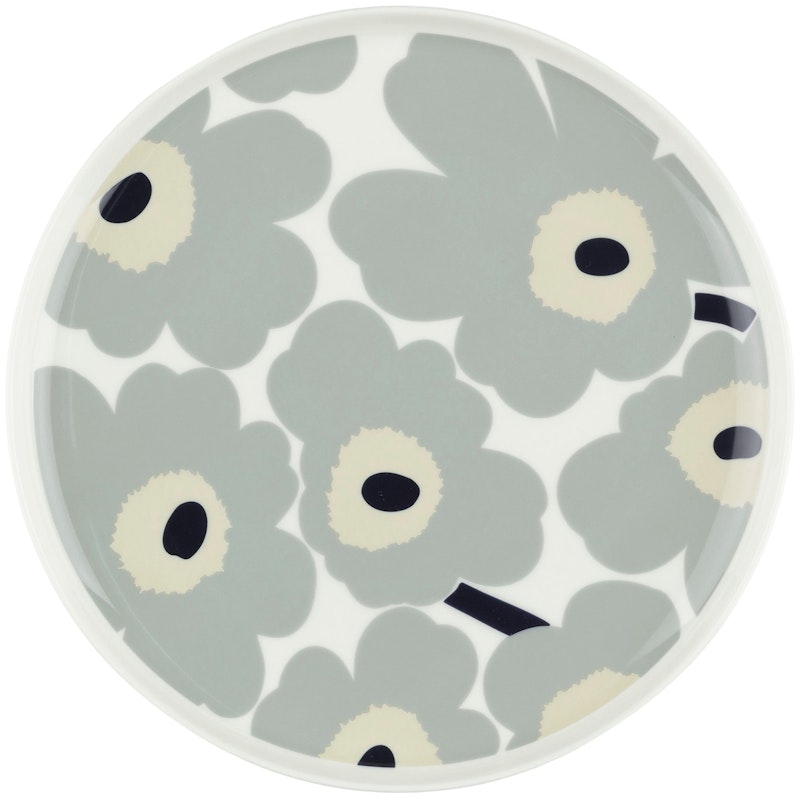 Unikko Tallrik Ø25 cm, Grå