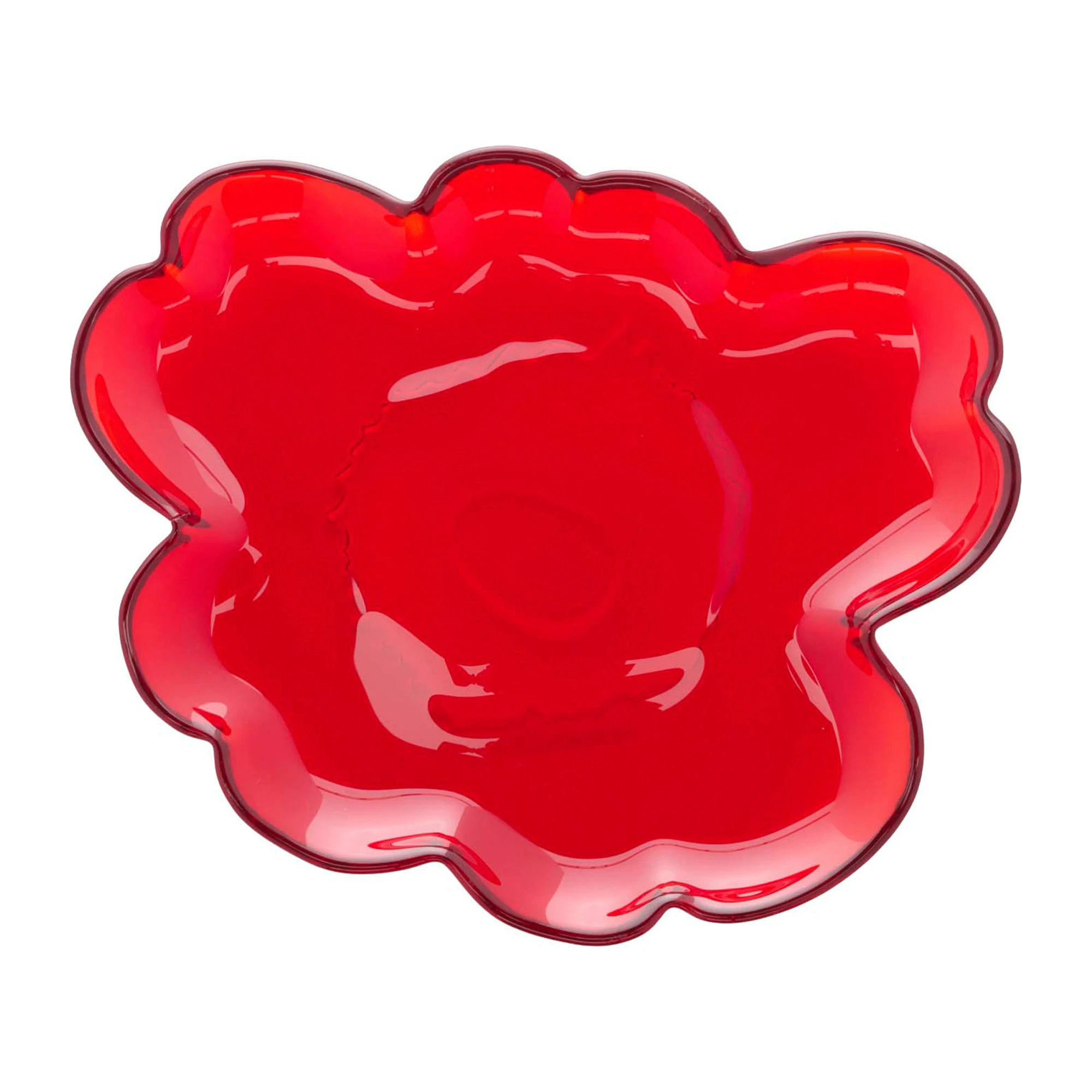Marimekko Unikko Tallrik 20 Cm - Glas R&ouml;d