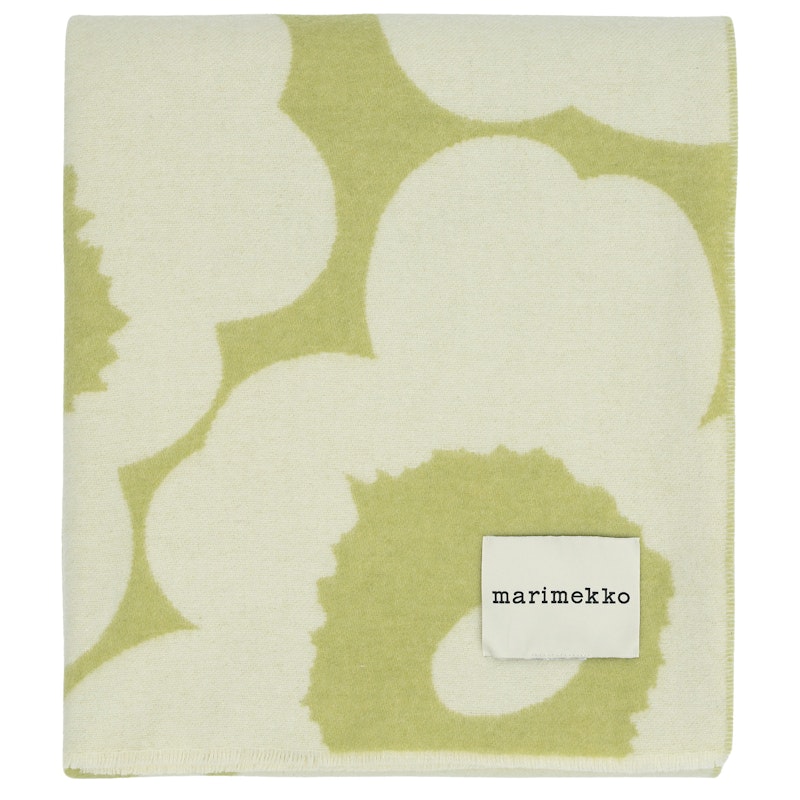 Unikko Ullpläd 130x170 cm, Off-white / Pear