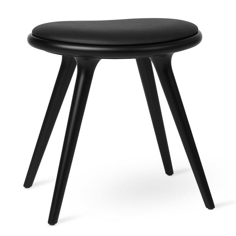 Low Stool Pall 47 cm, Svartbetsad Bok