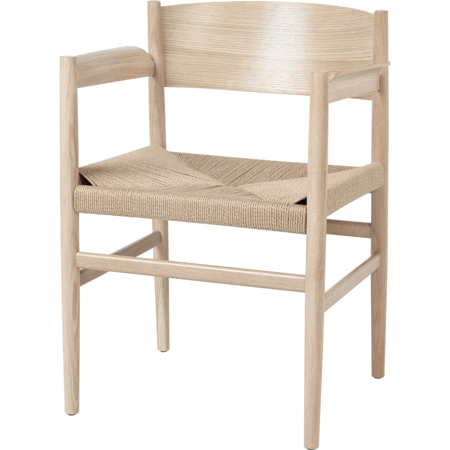 Mater Nestor Karmstol Mattlackad / Papperssn&ouml;re - Stolar Ek Mattlackerad Ek