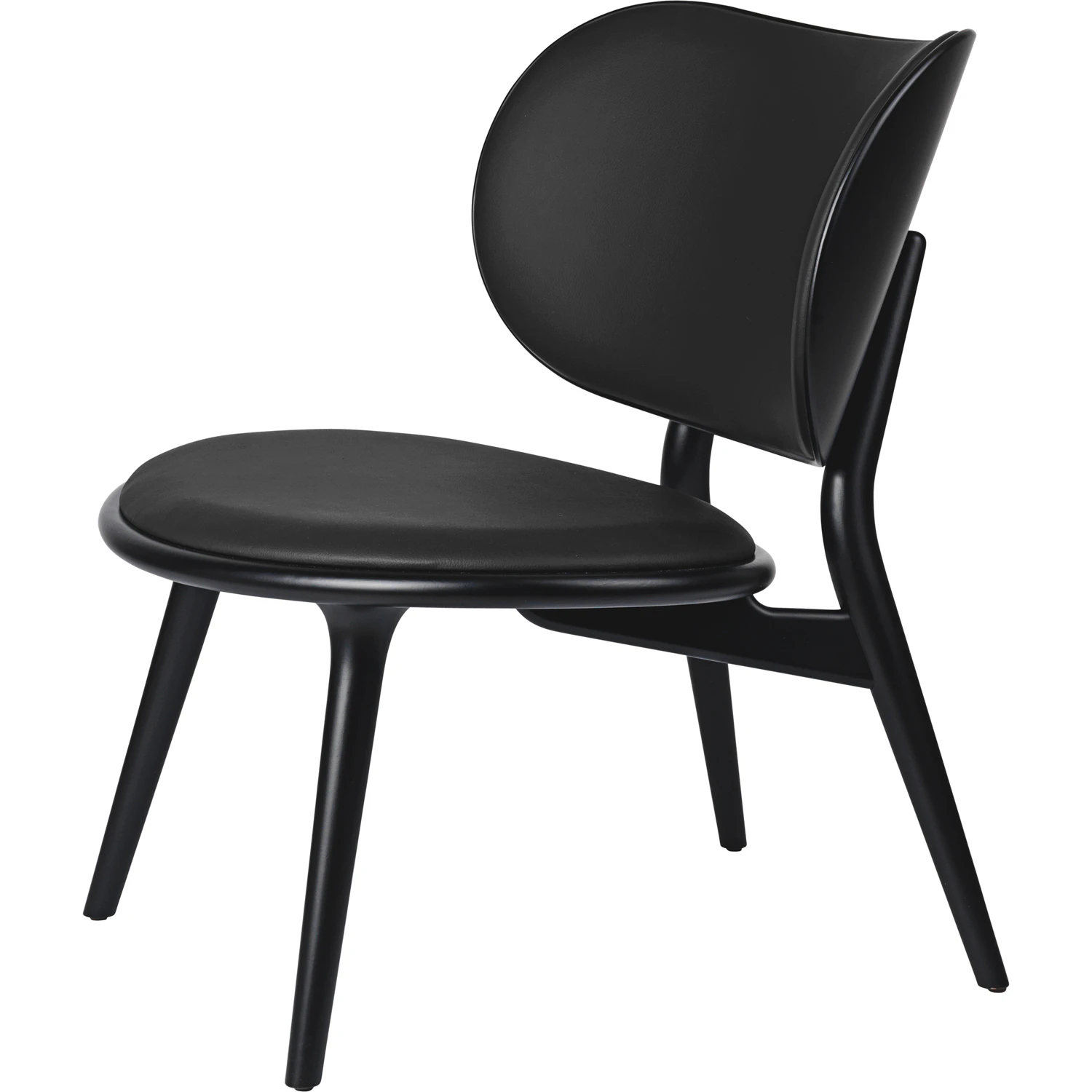 Mater The Lounge Chair Loungestol betsad - Bok Svart