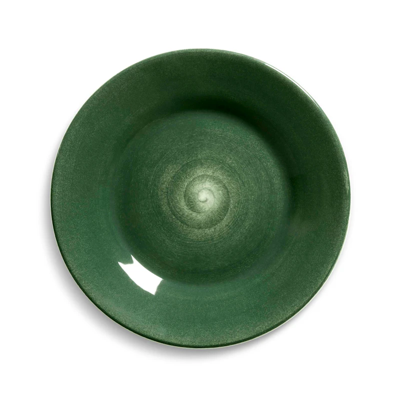 Basic Tallrik 21 cm, Skogsgrön