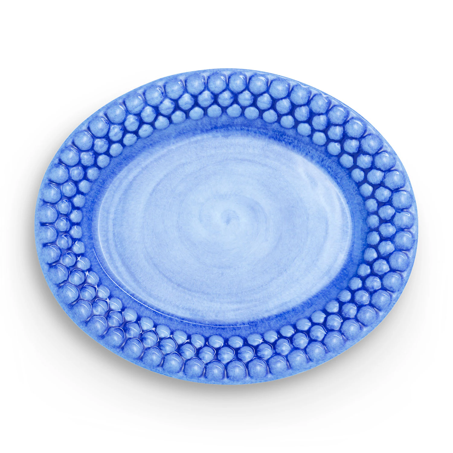 Mateus Bubbles Oval Tallrik 20 Cm - Assietter Keramik Ljusbl&aring;