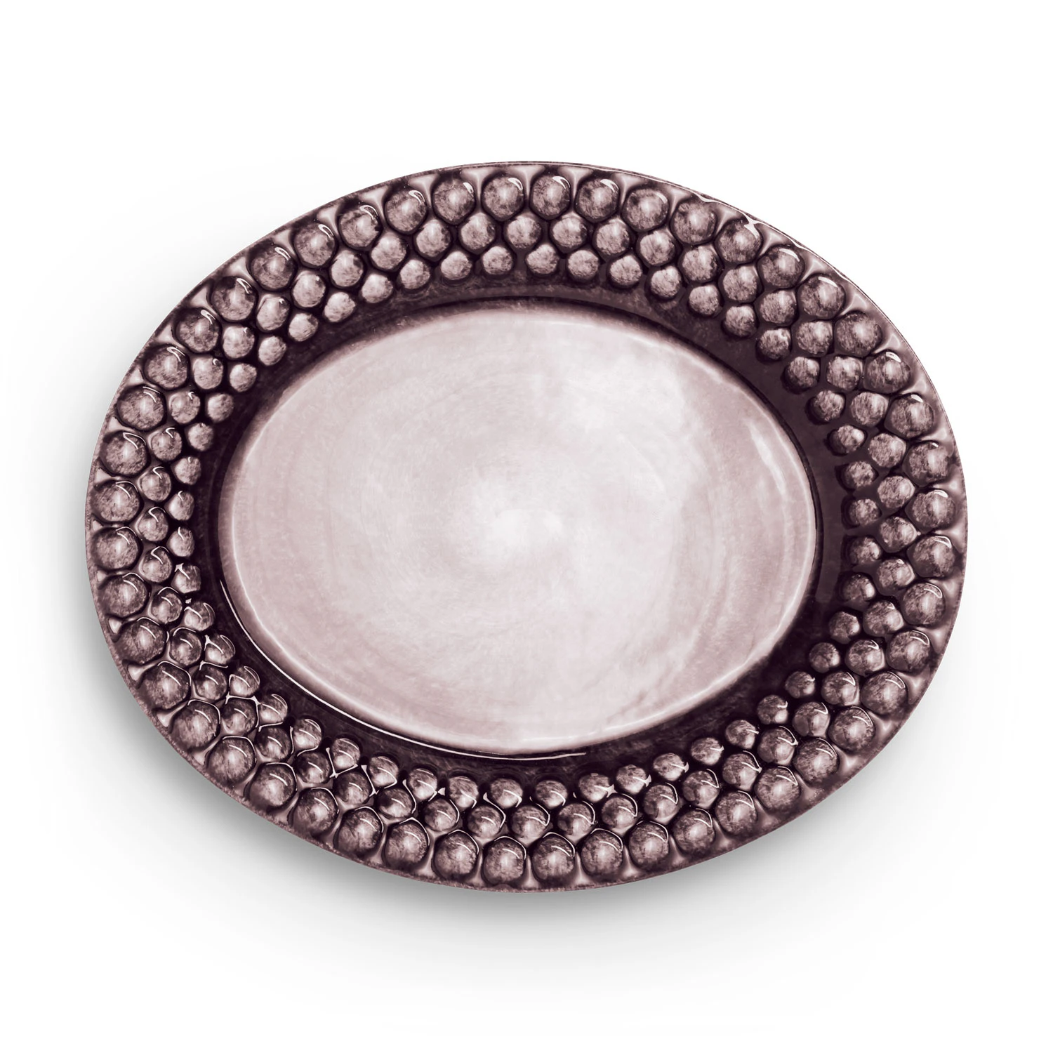 Mateus Bubbles Oval Tallrik 20 Cm - Assietter Keramik Plommon
