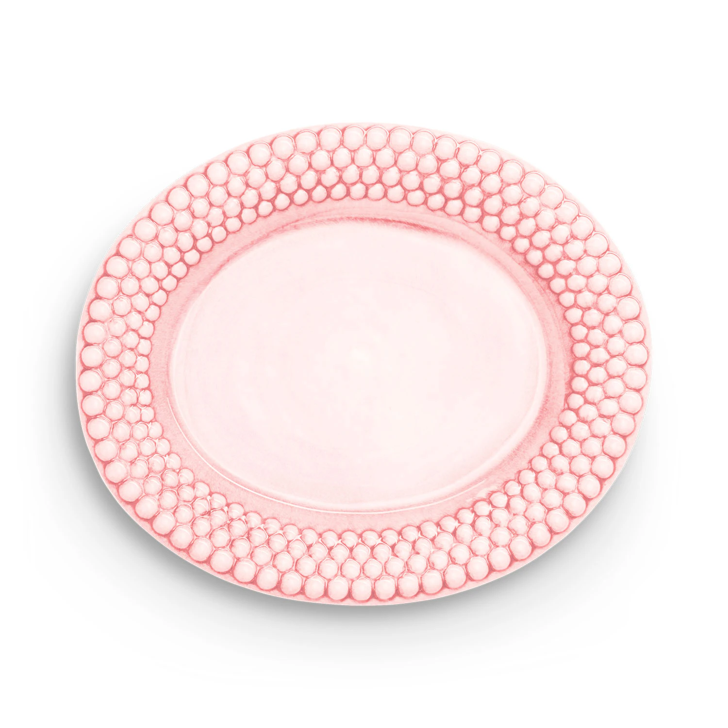 Mateus Bubbles Ovalt Fat 35 Cm - Uppl&auml;ggningsfat Keramik Ljusrosa