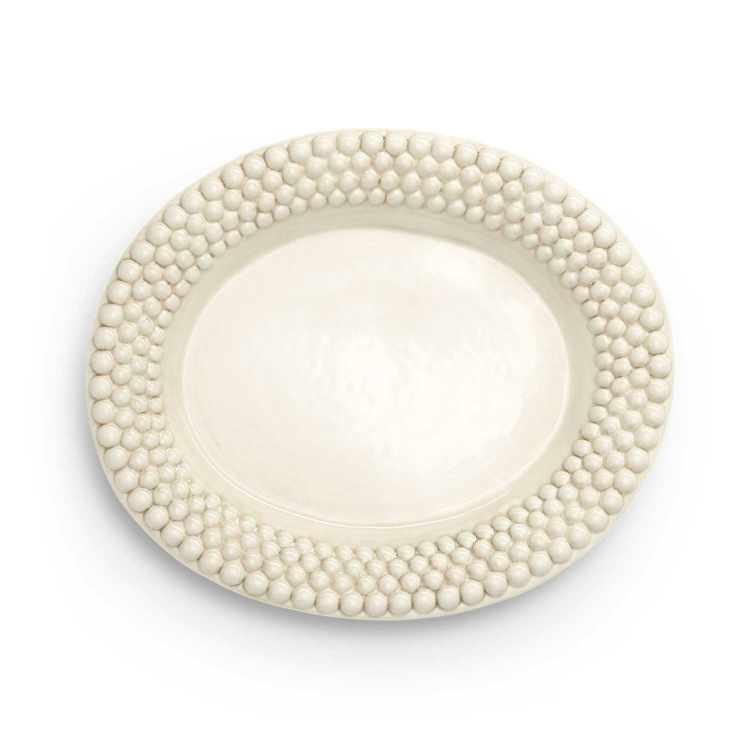 Mateus Bubbles Ovalt Fat 35 Cm - Uppl&auml;ggningsfat Keramik Sand