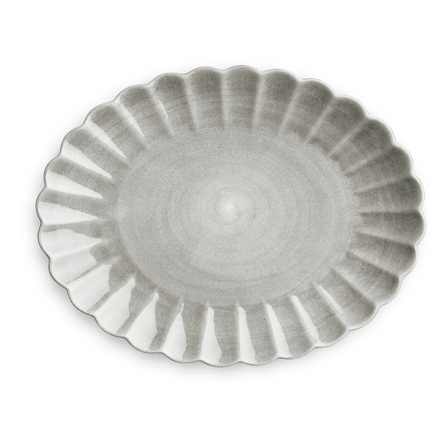 Mateus Oyster Fat 35x30 Cm - Uppl&auml;ggningsfat Keramik Gr&aring;