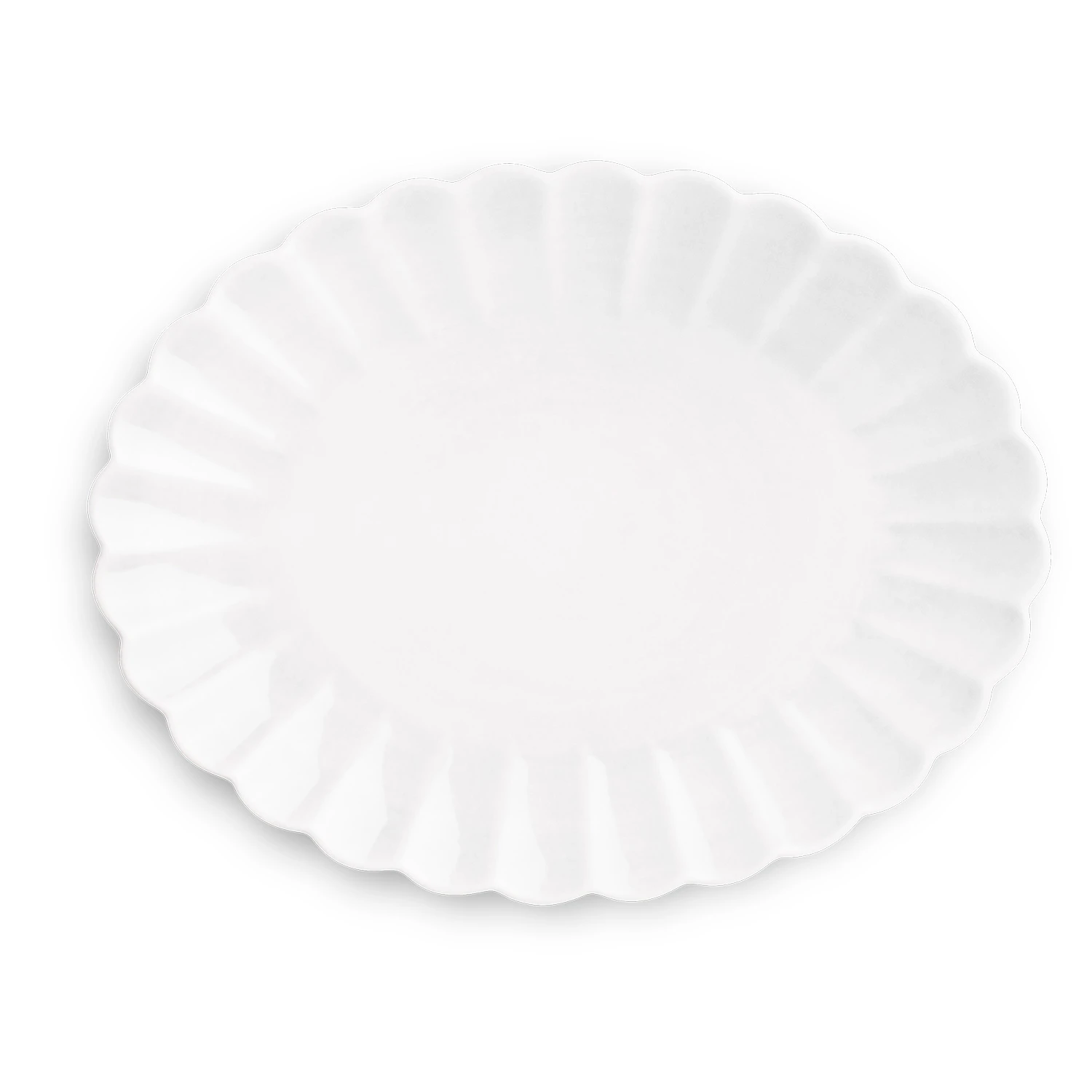 Mateus Oyster Fat 35x30 Cm - Uppl&auml;ggningsfat Keramik Vit