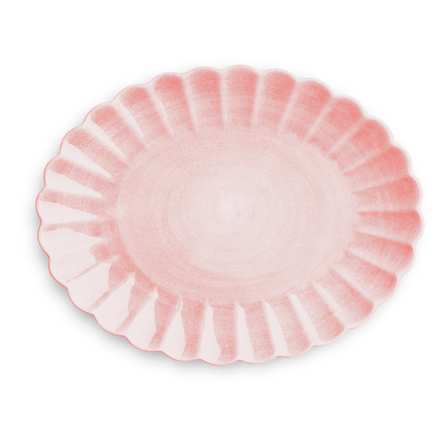 Mateus Oyster Fat 35x30 Cm - Uppl&auml;ggningsfat Keramik Ljusrosa