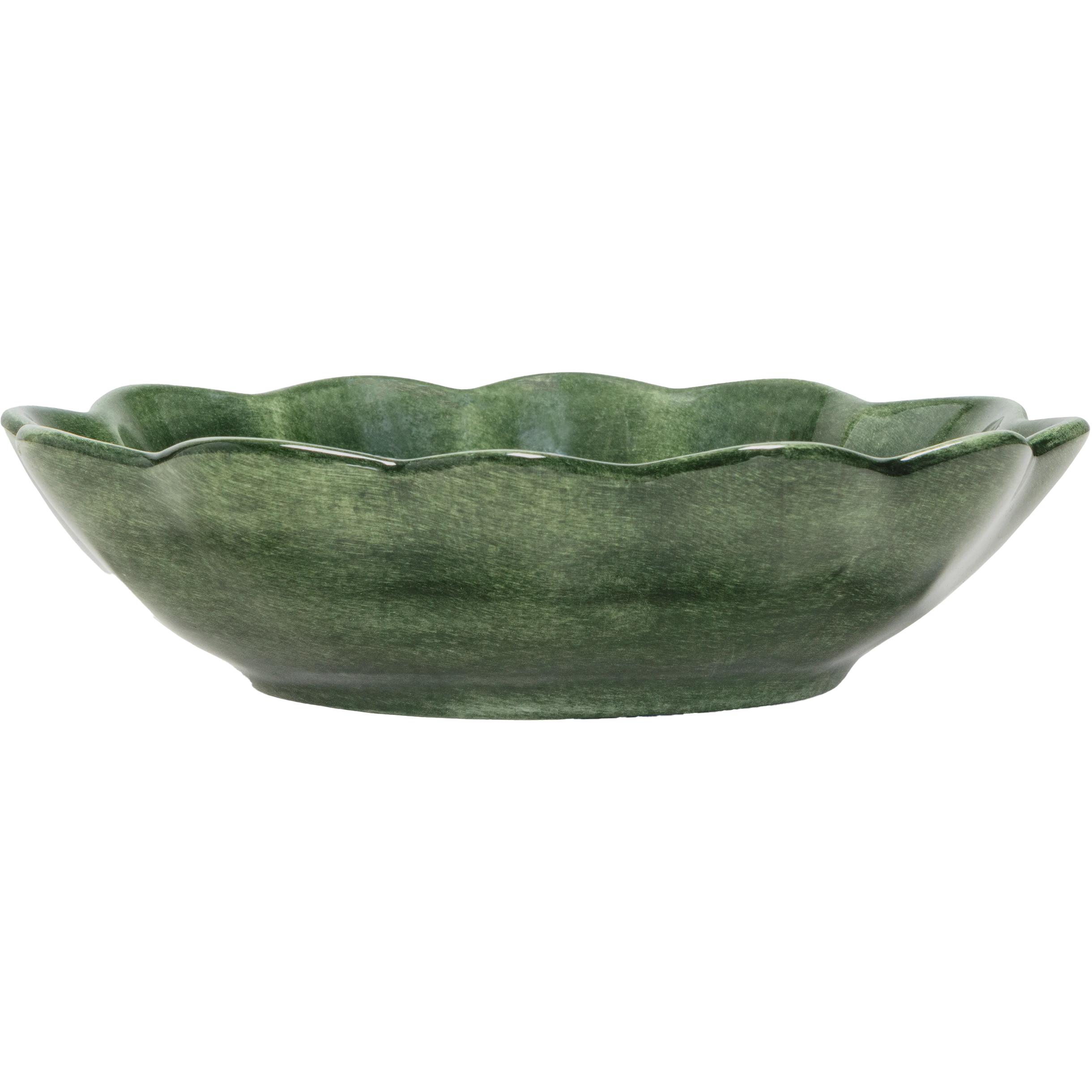 Mateus Oyster Sk&aring;l 16x18 Cm - Serveringssk&aring;lar Keramik Skogsgr&ouml;n