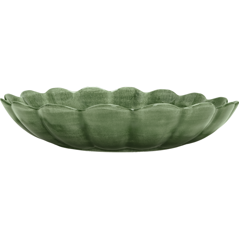 Oyster Skål 31 cm, Skogsgrön