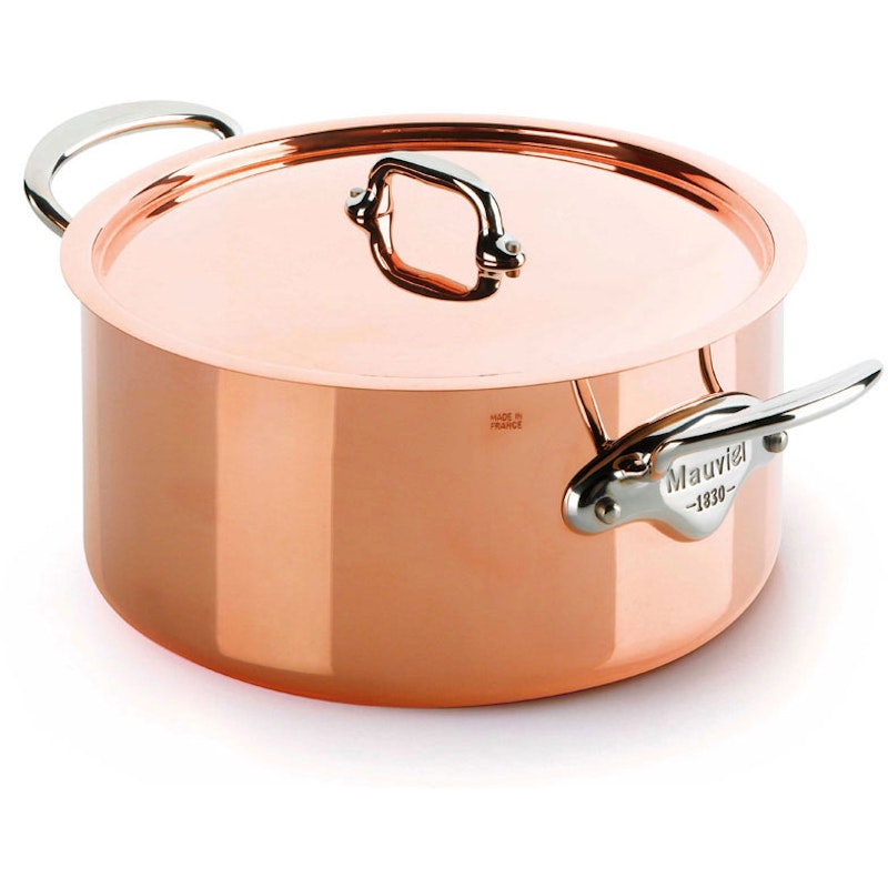 M'150S Gryta Med Lock 3,2L, Koppar / Stål