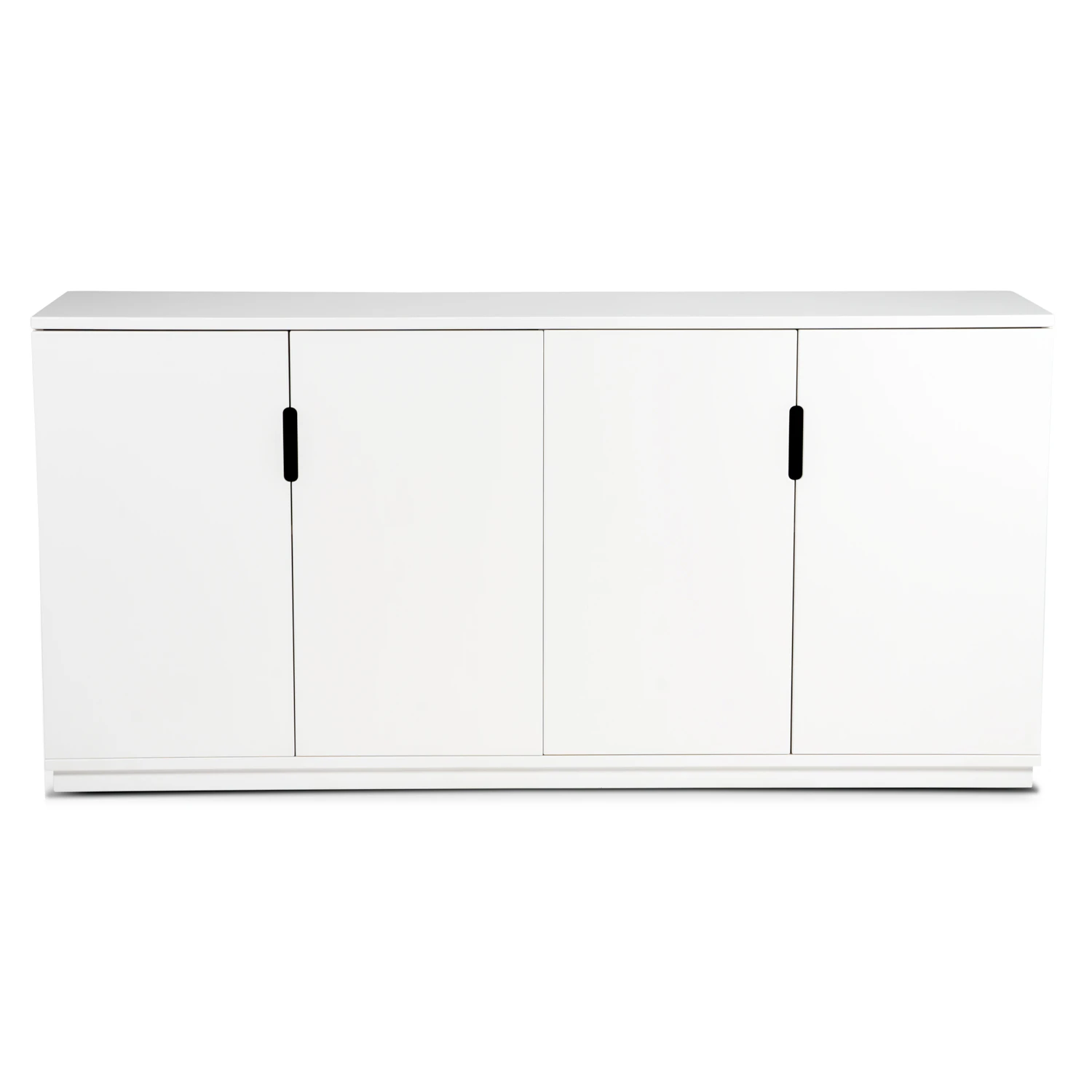 Mavis Aoko Sk&auml;nk T&auml;ckta D&ouml;rrar - Sidobord & Avlastningsbord Mdf Vit