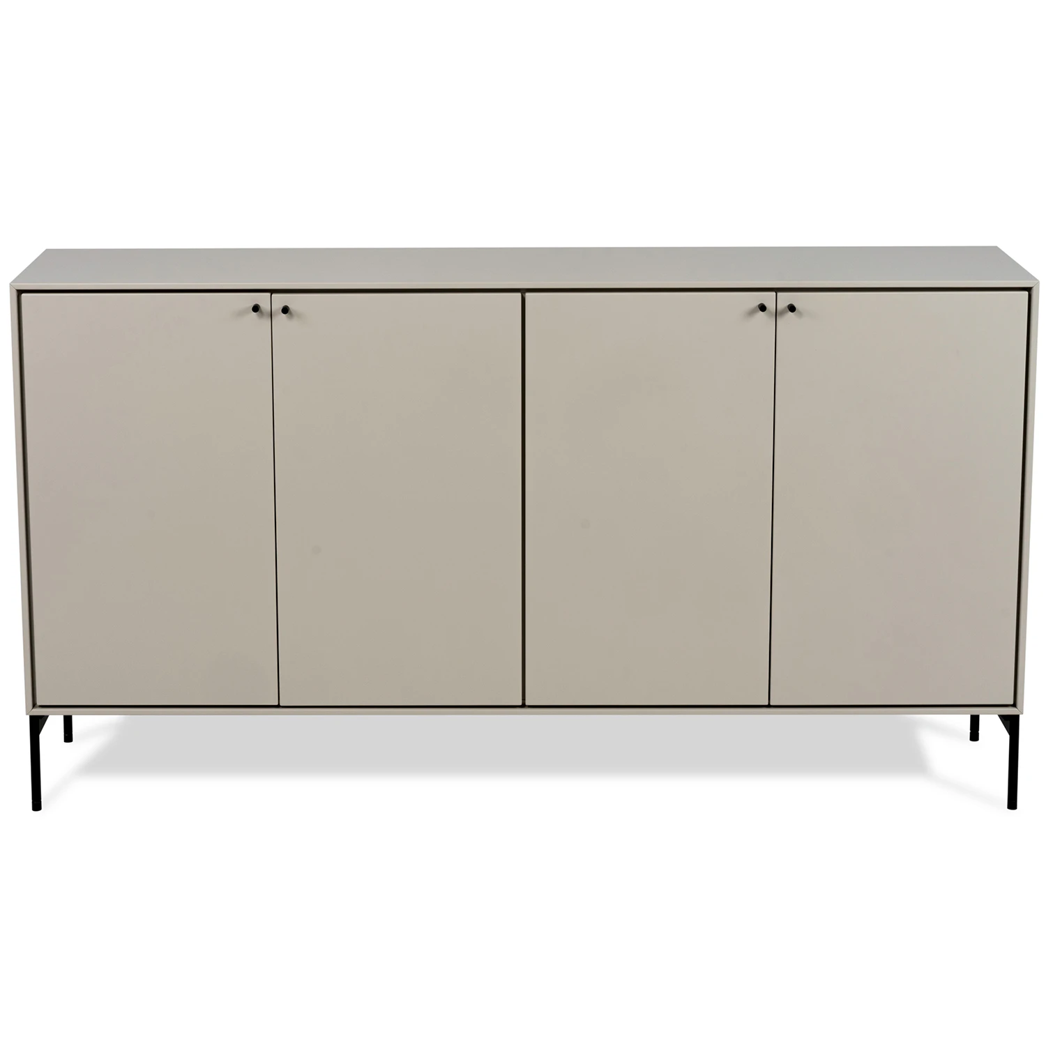 Mavis Volt Sk&auml;nk Beige/svart - Sidobord & Avlastningsbord Mdf Vit