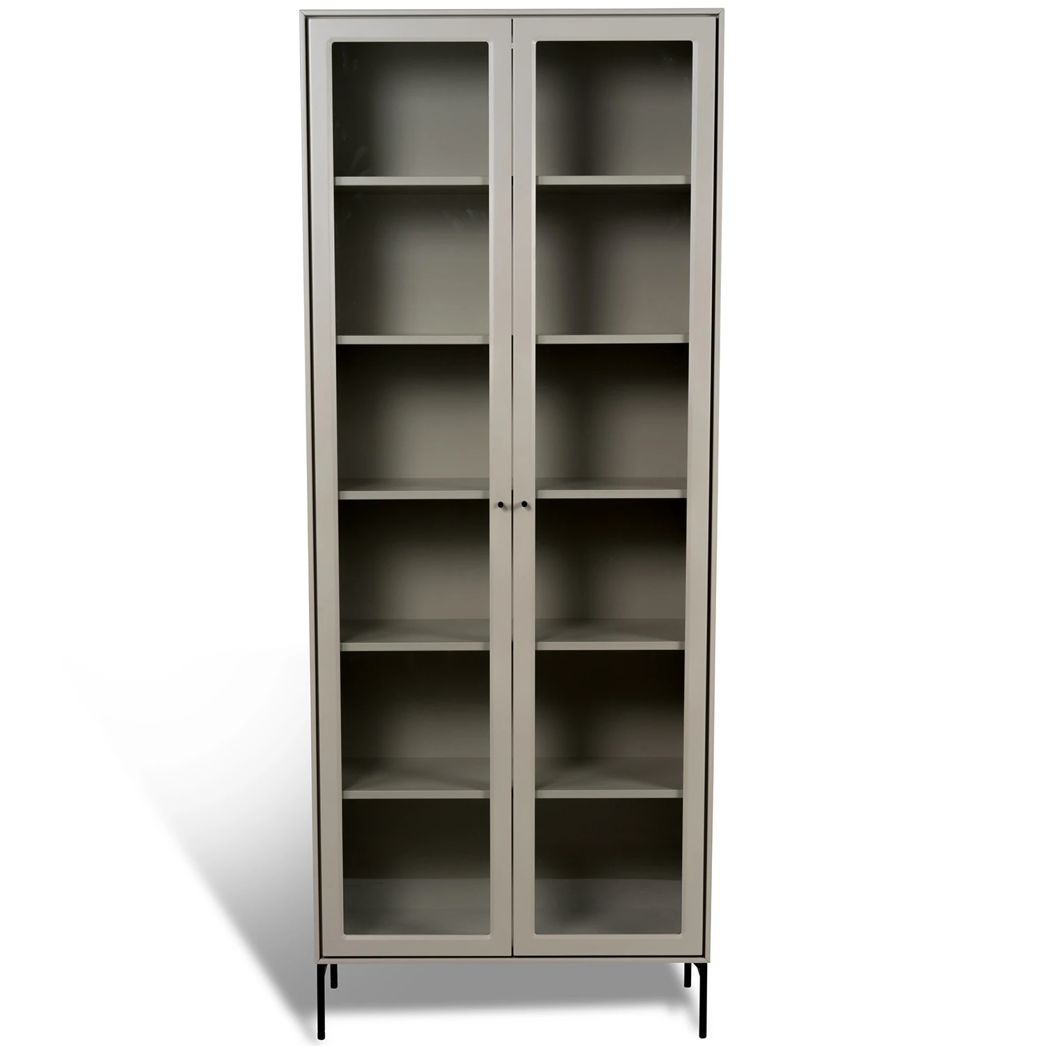 Mavis Volt Sk&aring;p Med Glasd&ouml;rrar 190 Cm Beige/ - Sk&aring;p & vitrinsk&aring;p Mdf Svart