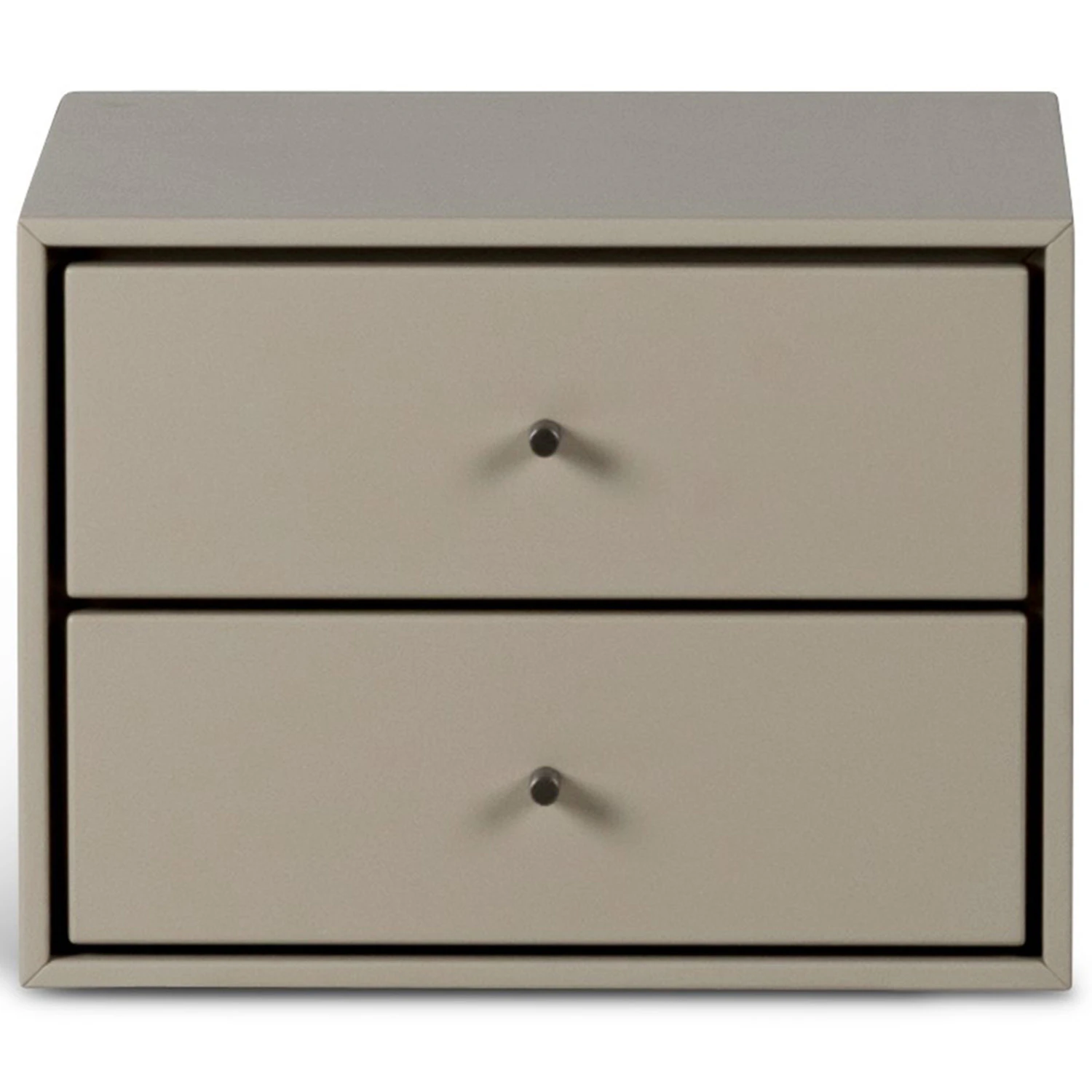 Mavis Volt V&auml;ggh&auml;ngt 2 L&aring;dor /rostfritt St&aring;l - Mdf Beige